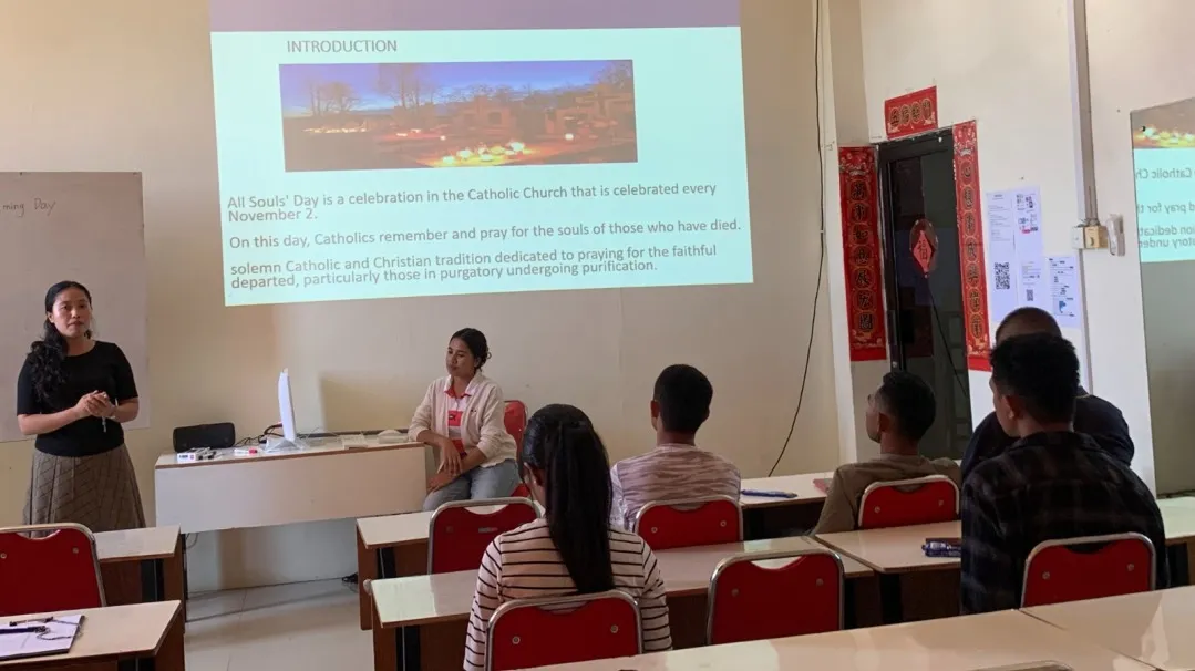 吉尔吉斯斯坦吉尔吉斯国立民族大学孔子学院合作教学点举办中国传统文化宣传周1 图片