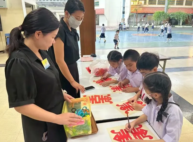 泰国吉拉达学校孔子课堂举办“国际中文日”系列庆祝活动 图片